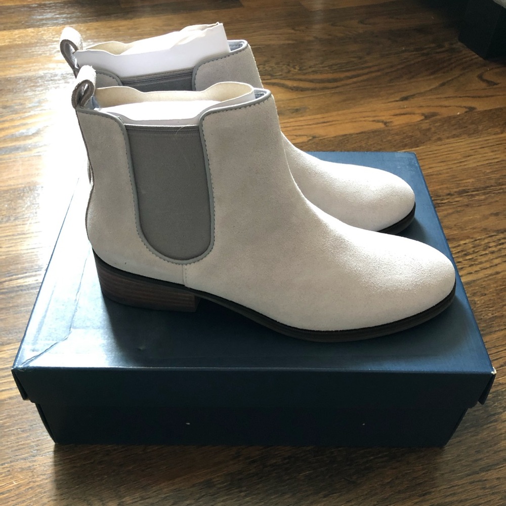 Cole Haan Gray Suede Booties